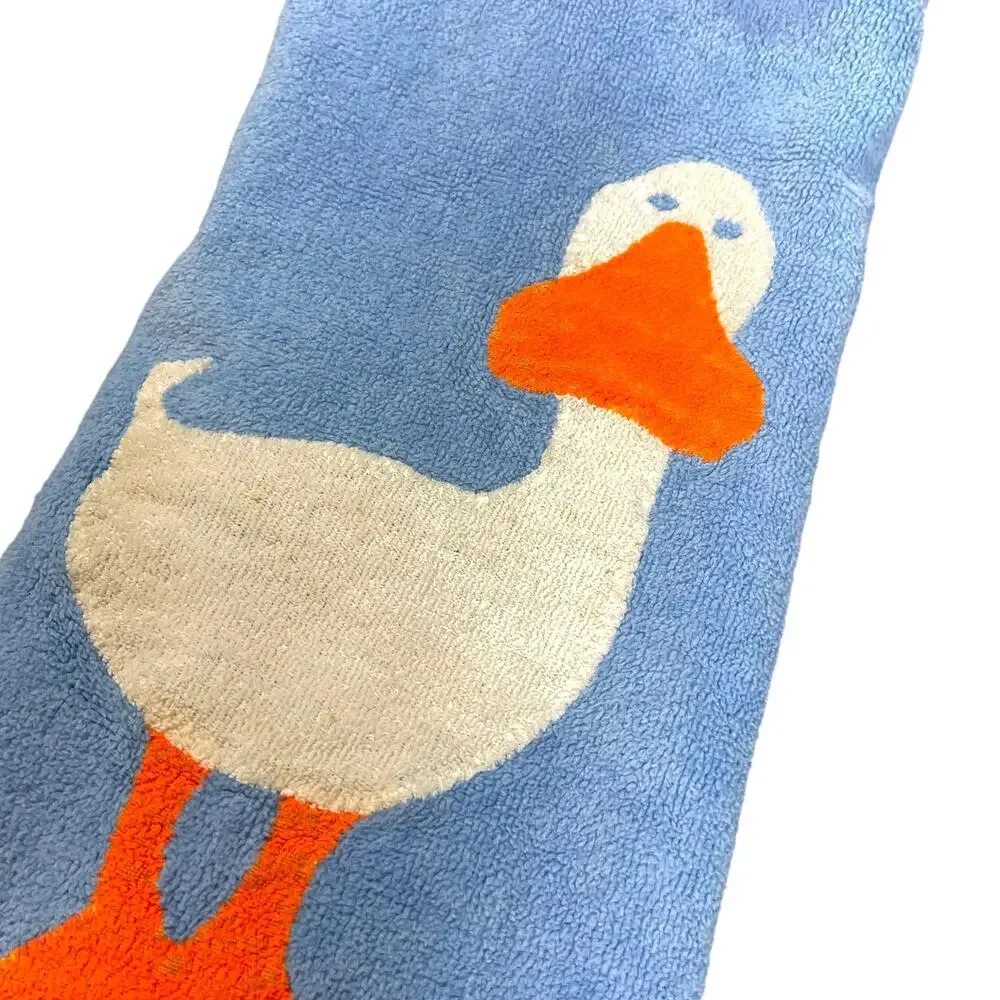 Vintage Salisbury House Duck Bath Towel Blue Martex Cotton 27x15.5
